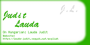 judit lauda business card